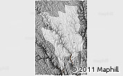 Physical 3D Map of Markam, darken, semi-desaturated