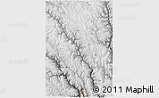 Physical 3D Map of Markam, semi-desaturated
