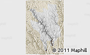 Physical 3D Map of Markam, shaded relief outside