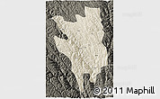 Shaded Relief 3D Map of Markam, darken