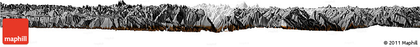 Physical Horizon Map of Markam, darken