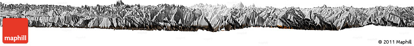 Physical Horizon Map of Markam, darken, semi-desaturated