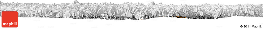 Physical Horizon Map of Markam, lighten, desaturated