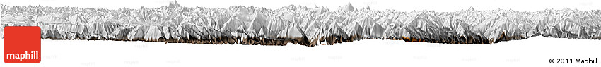 Physical Horizon Map of Markam, semi-desaturated
