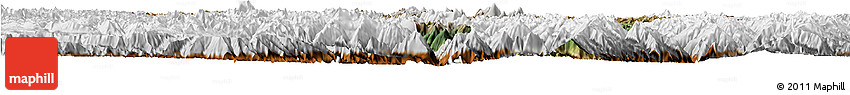 Satellite Horizon Map of Markam, physical outside
