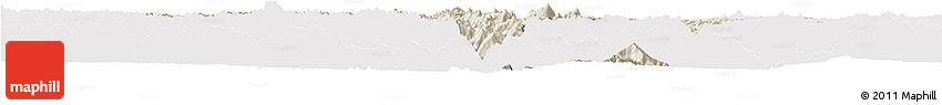 Shaded Relief Horizon Map of Markam, cropped outside