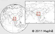 Blank Location Map of Markam, within the entire country