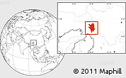 Blank Location Map of Markam