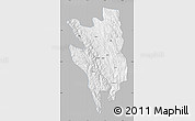 Gray Map of Markam, single color outside