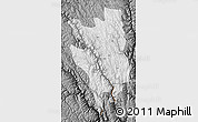 Physical Map of Markam, darken, desaturated