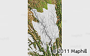Physical Map of Markam, satellite outside