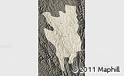 Shaded Relief Map of Markam, darken