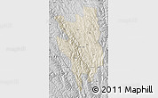 Shaded Relief Map of Markam, desaturated