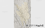 Shaded Relief Map of Markam, semi-desaturated