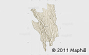 Shaded Relief Map of Markam, single color outside