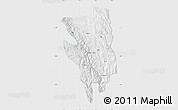 Silver Style Map of Markam, single color outside