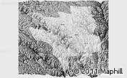 Physical Panoramic Map of Markam, darken, desaturated