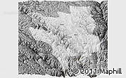 Physical Panoramic Map of Markam, darken, semi-desaturated