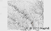 Physical Panoramic Map of Markam, lighten, desaturated
