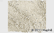 Shaded Relief Panoramic Map of Markam