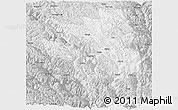 Silver Style Panoramic Map of Markam