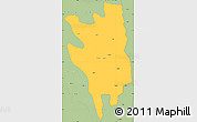 Savanna Style Simple Map of Markam