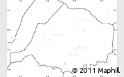 Blank Simple Map of Medog, no labels
