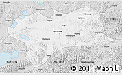 Silver Style 3D Map of Nagqu