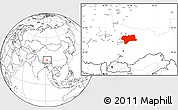Blank Location Map of Nagqu