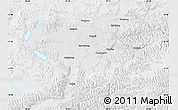 Physical Map of Nagqu, lighten