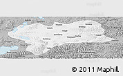 Gray Panoramic Map of Nagqu