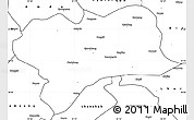 Blank Simple Map of Nagqu