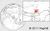 Blank Location Map of Nagrze