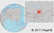 Gray Location Map of Nagrze