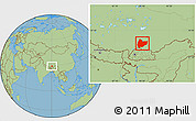 Savanna Style Location Map of Nagrze
