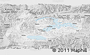 Silver Style Panoramic Map of Nagrze
