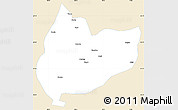 Classic Style Simple Map of Nagrze, single color outside