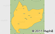 Savanna Style Simple Map of Nagrze, cropped outside