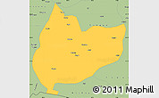 Savanna Style Simple Map of Nagrze