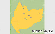 Savanna Style Simple Map of Nagrze, single color outside