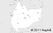 Silver Style Simple Map of Nagrze