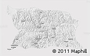Physical 3D Map of Namling, cropped outside
