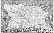 Physical 3D Map of Namling, darken, desaturated