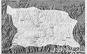 Physical 3D Map of Namling, darken