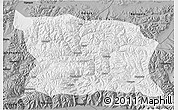 Physical 3D Map of Namling, darken, semi-desaturated