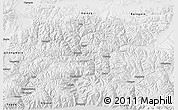 Physical 3D Map of Namling, semi-desaturated
