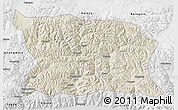 Shaded Relief 3D Map of Namling, physical outside