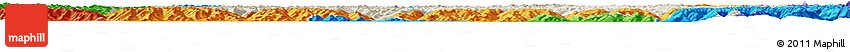 Shaded Relief Horizon Map of Namling, political outside