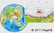 Physical Location Map of Namling
