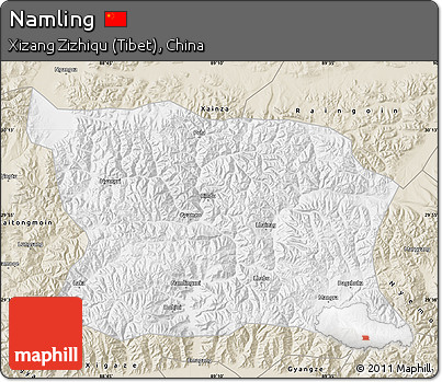 Classic Style Map of Namling